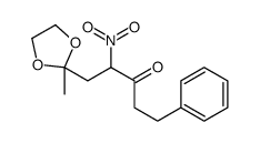 1-(2-methyl-1,3-dioxolan-2-yl)-2-nitro-5-phenylpentan-3-one结构式