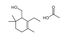 acetic acid,(2-ethyl-3,6,6-trimethylcyclohex-2-en-1-yl)methanol Structure