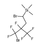 (1,4-Dibromo-3,4,4-trifluoro-3-trifluoromethyl-butyl)-trimethyl-silane Structure