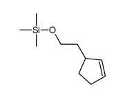 2-cyclopent-2-en-1-ylethoxy(trimethyl)silane Structure