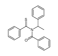 N-(benzenecarbonothioyl)-N-(1-phenylethyl)benzamide结构式