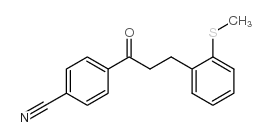 4'-CYANO-3-(2-THIOMETHYLPHENYL)PROPIOPHENONE结构式