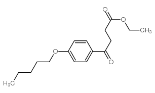 ETHYL 4-OXO-4-(4-PENTYLOXYPHENYL)BUTYRATE structure