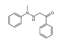 2-(2-methyl-2-phenylhydrazinyl)-1-phenylethanone结构式