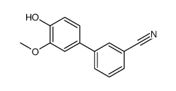 3-(4-hydroxy-3-methoxyphenyl)benzonitrile Structure