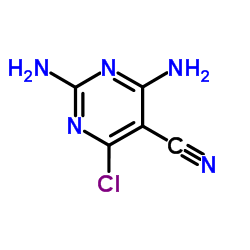2,4-Diamino-6-chloropyrimidine-5-carbonitrile Structure