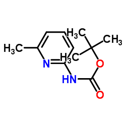 tert-Butyl (6-methylpyridin-2-yl)carbamate structure