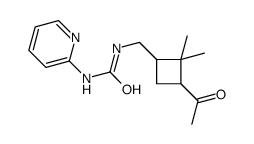 1-[(3-acetyl-2,2-dimethylcyclobutyl)methyl]-3-pyridin-2-ylurea Structure