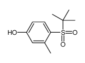 4-tert-butylsulfonyl-3-methylphenol结构式