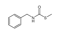 Carbamothioic acid, N-(phenylmethyl)-, S-methyl ester Structure