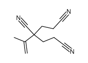 3-isopropenyl-pentane-1,3,5-tricarbonitrile结构式