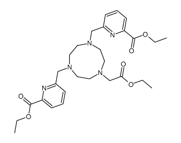 1-carbethoxymethyl-4,7-bis[(6-carbethoxypyridin-2-yl)methyl]-1,4,7-triazacyclononane Structure