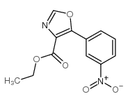 Ethyl 5-(3-nitrophenyl)oxazole-4-carboxylate structure