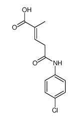 5-(4-chloroanilino)-2-methyl-5-oxopent-2-enoic acid结构式