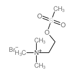 trimethyl-(2-methylsulfonyloxyethyl)azanium Structure