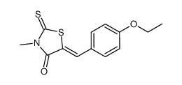 (Z)-5-(4-ethoxybenzylidene)-3-methyl-2-thioxothiazolidin-4-one Structure