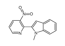 1-methyl-2-(3-nitropyridin-2-yl)indole Structure