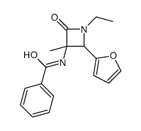 N-[1-ethyl-2-(furan-2-yl)-3-methyl-4-oxoazetidin-3-yl]benzamide Structure