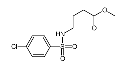 methyl 4-[(4-chlorophenyl)sulfonylamino]butanoate Structure