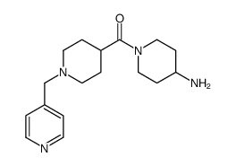 (4-aminopiperidin-1-yl)-[1-(pyridin-4-ylmethyl)piperidin-4-yl]methanone结构式