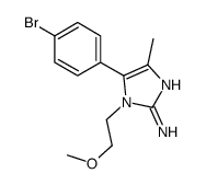5-(4-bromophenyl)-1-(2-methoxyethyl)-4-methylimidazol-2-amine结构式