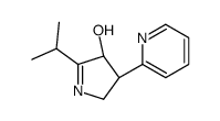 (3S,4S)-5-propan-2-yl-3-pyridin-2-yl-3,4-dihydro-2H-pyrrol-4-ol结构式