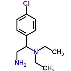 N-[2-amino-1-(4-chlorophenyl)ethyl]-N,N-diethylamine Structure