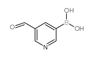 5-醛基吡啶-3-硼酸结构式