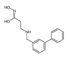 N-hydroxy-3-[(3-phenylphenyl)methylamino]propanamide Structure