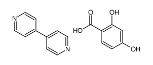 2,4-dihydroxybenzoic acid,4-pyridin-4-ylpyridine结构式