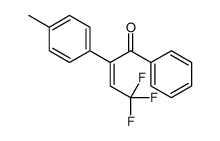 4,4,4-trifluoro-2-(4-methylphenyl)-1-phenylbut-2-en-1-one结构式