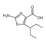 4-Thiazolecarboxylic acid, 2-amino-5-(1-ethylpropyl) Structure