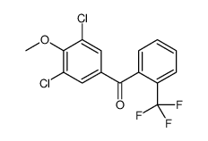 (3,5-dichloro-4-methoxyphenyl)-[2-(trifluoromethyl)phenyl]methanone Structure
