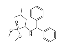dimethyl (1-(benzhydrylamino)-3-methylbutyl)phosphonate Structure