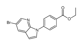 Ethyl 4-(5-bromo-1H-pyrrolo[2,3-b]pyridin-1-yl)benzoate Structure