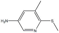 5-methyl-6-(methylthio)pyridin-3-amine结构式