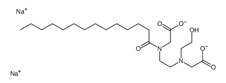 disodium N-[2-[(carboxylatomethyl)(2-hydroxyethyl)amino]ethyl]-N-(1-oxotetradecyl)glycinate structure