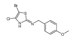 5-溴-4-氯-n-(4-甲氧基苄基)噻唑-2-胺结构式