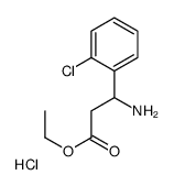 Ethyl 3-amino-3-(2-chlorophenyl)propanoate hydrochloride (1:1) Structure