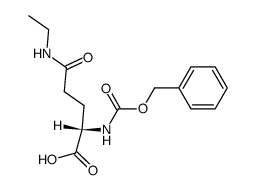 N5-ethyl-N2-benzyloxycarbonyl-L-glutamine结构式
