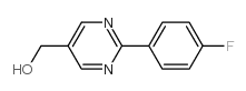 [2-(4-Fluoro-phenyl)-pyrimidin-5-yl]-methanol Structure