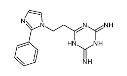 6-[2-(2-phenylimidazol-1-yl)ethyl]-1,3,5-triazine-2,4-diamine Structure