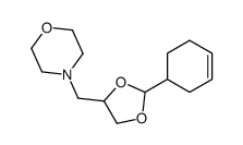 4-[(2-cyclohex-3-en-1-yl-1,3-dioxolan-4-yl)methyl]morpholine Structure