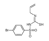 1-(4-bromophenyl)sulfonyl-3-prop-2-enylthiourea结构式