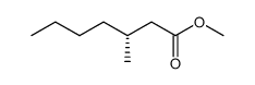 (R)-3-methylheptanoic acid methyl ester结构式