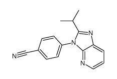 4-(2-isopropyl-3H-imidazo[4,5-b]pyridin-3-yl)benzonitrile结构式