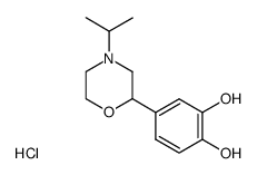 2-(3,4-dihydroxyphenyl)-4-isopropylmorpholine hydrochloride结构式