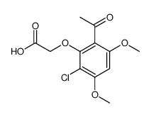 (2-acetyl-6-chloro-3,5-dimethoxy-phenoxy)-acetic acid结构式