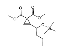 dimethyl 1-(1-trimethylsiloxybutyl)cyclopropene-3,3-dicarboxylate结构式