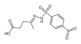 4-(4-nitro-benzenesulfonylhydrazono)-valeric acid Structure